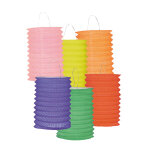 12 lampions colors 13 cm