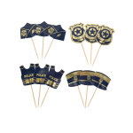 12 pics police marine et or 7 � 8, 5 cm