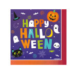 16 serviettes en papier halloween friends 33x33 cm