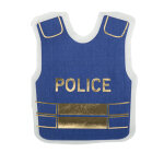 16 serviettes en papier marine et or police 32 x 26 cm