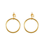 2 boucles d'oreilles dores pirate adulte