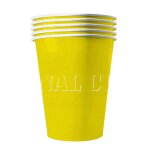 20 gobelets amricains carton recyclable jaunes 53 cl