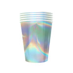 20 gobelets amricains carton recyclable rainbow iridescent 53 cl