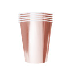 20 gobelets amricains carton recyclable rose gold 53cl