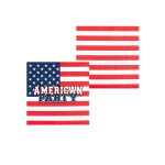 20 serviettes en papier american party 33 x 33 cm