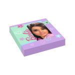 20 serviettes en papier barbie sweet life 33 x 33 cm