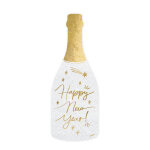 20 serviettes en papier bouteille happy new year 14, 5 x 12 cm