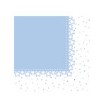 20 serviettes en papier toiles bleues 33 x 33 cm