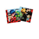 20 serviettes en papier miraculous ladybug 33 x 33cm