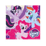 20 serviettes en papier my little pony 33 x 33 cm