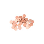 24 confettis de table ronds rose gold 1, 2 cm