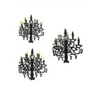 3 chandeliers en carton  suspendre 35, 45 et 55 cm