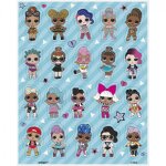 4 feuilles de stickers lol surprise