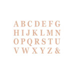 48 lettres adhsives rose gold 13, 5 cm