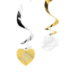 5 suspensions anniversaire de mariage or et argent