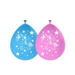 6 ballons latex licorne