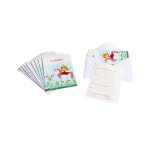 6 cartons d'invitation avec enveloppes princesse 10 x 15 cm