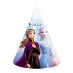 6 chapeaux de f�te en carton la reine des neiges 2