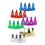 6 couronnes m�tallis�es multicouleurs