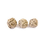 6 petites boules de corde 3 cm