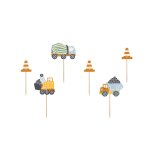 6 pics camions et cnes de chantier 4 - 7 cm