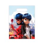 6 sacs cadeaux miraculous ladybug 23 x 16, 5 cm