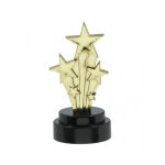 6 statuettes toiles filantes hollywood 7. 5 cm