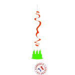 6 suspensions gteau d'anniversaire ignifuges