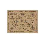 6 sets de table en papier kraft carte aux tr�sors 40 x 30 cm