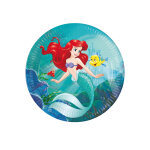 8 assiettes en carton ariel 23 cm