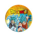 8 assiettes en carton dragon ball super 23 cm