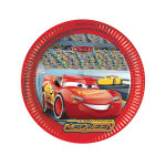 8 assiettes en carton fsc cars 3 23 cm