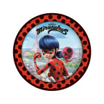 8 assiettes en carton ladybug � paris 23 cm