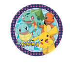 8 assiettes en carton pokmon 23 cm