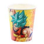 8 gobelets en carton dragon ball z