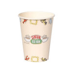 8 gobelets en carton fsc friends 210 ml