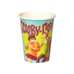 8 gobelets en carton fsc scooby - doo 210 ml