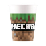 8 gobelets en papier fsc 200ml minecraft