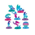 8 minis centre de table en papier sir�ne 7 - 10 cm