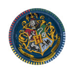 8 petites assiettes en carton harry potter 17 cm