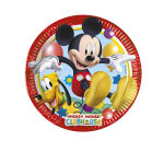 8 petites assiettes en carton mickey mouse 20 cm