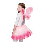 Ailes et tutu rose pastel papillon fille