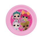 Assiette plate en plastique lol 21 cm