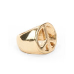 Bague hippie dore adulte