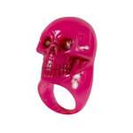 Bague rose tte de mort