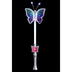 Baguette magique lumineuse papillon 40 cm