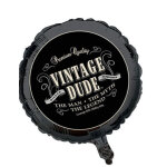 Ballon aluminium anniversaire vintage 46 cm