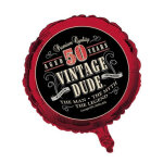 Ballon aluminium anniversaire vintage 50 ans 46 cm