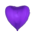 Ballon aluminium coeur violet 45 cm