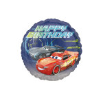 Ballon aluminium happy birthday cars 3 43 cm